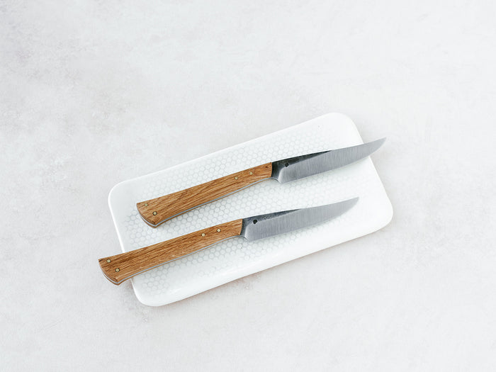 Blue Hill Bullpen Oak Steak Knives