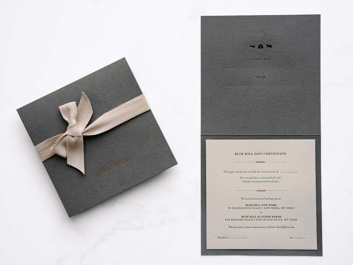Blue Hill Gift Certificates