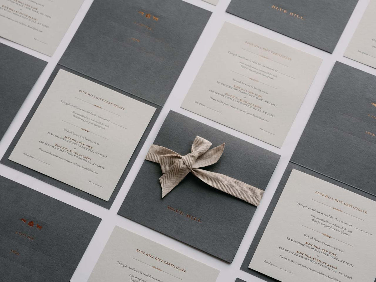 Blue Hill Gift Certificates