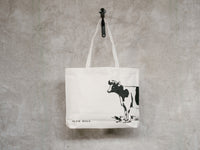 Blue Hill Canvas Cow Totes