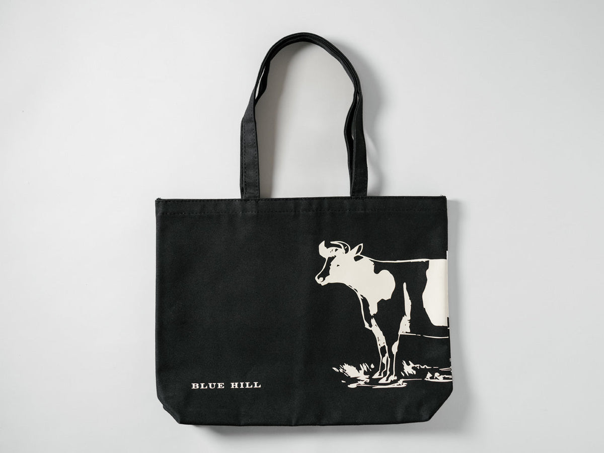 Blue Hill Canvas Cow Totes