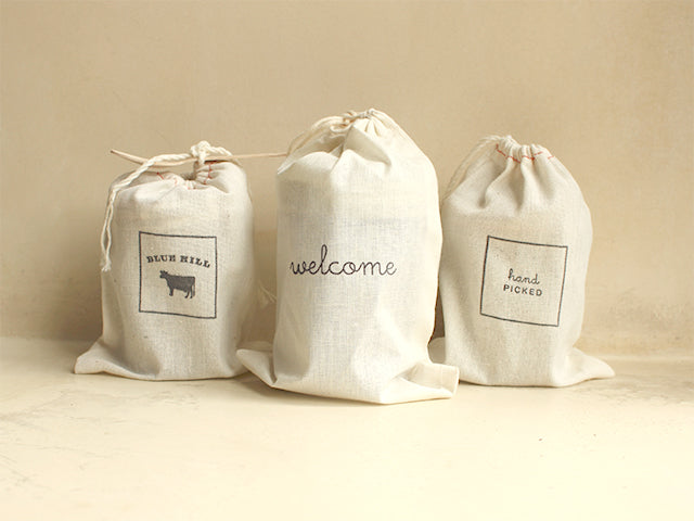 Blue Hill Muslin Gift Bags ($1.50 - $3.00)