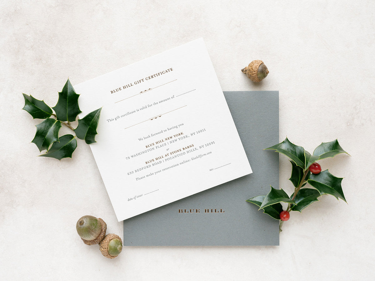 Blue Hill Gift Certificates