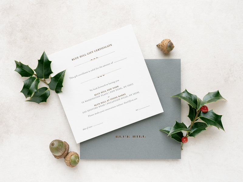Blue Hill Gift Certificates