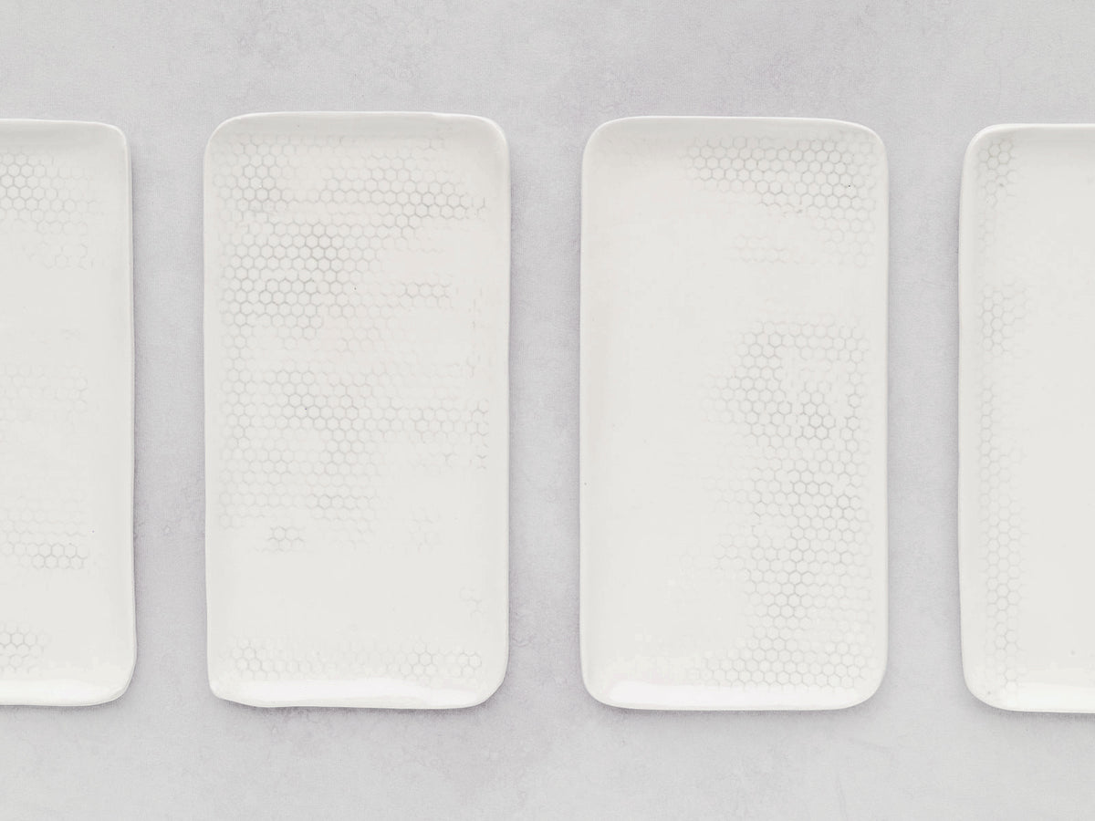 Honeycomb Appetizer Plates (Set of 2)