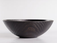 Black Ebonized Wooden Bowl - Small, Large