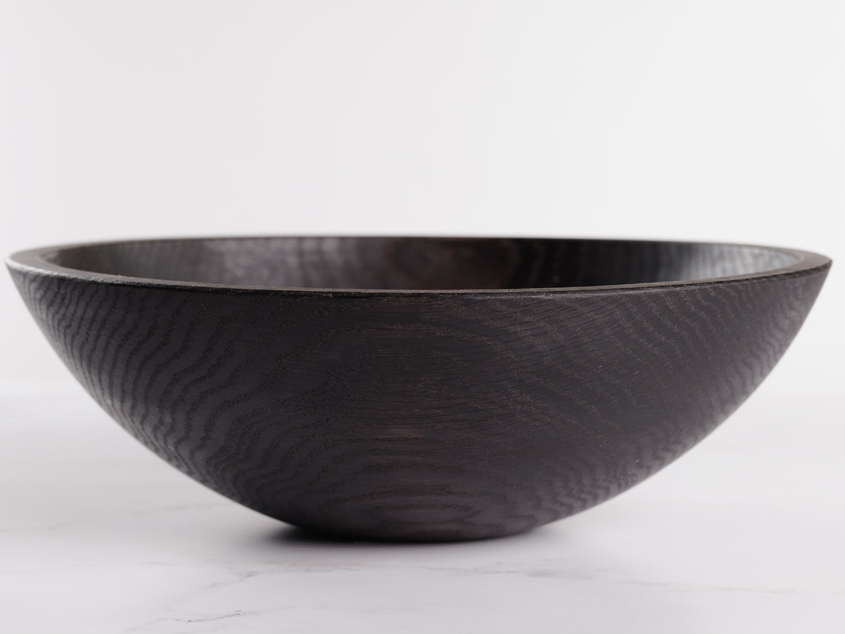 Black Ebonized Wooden Bowl - Small, Large