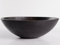 Black Ebonized Wooden Bowl - Small, Large