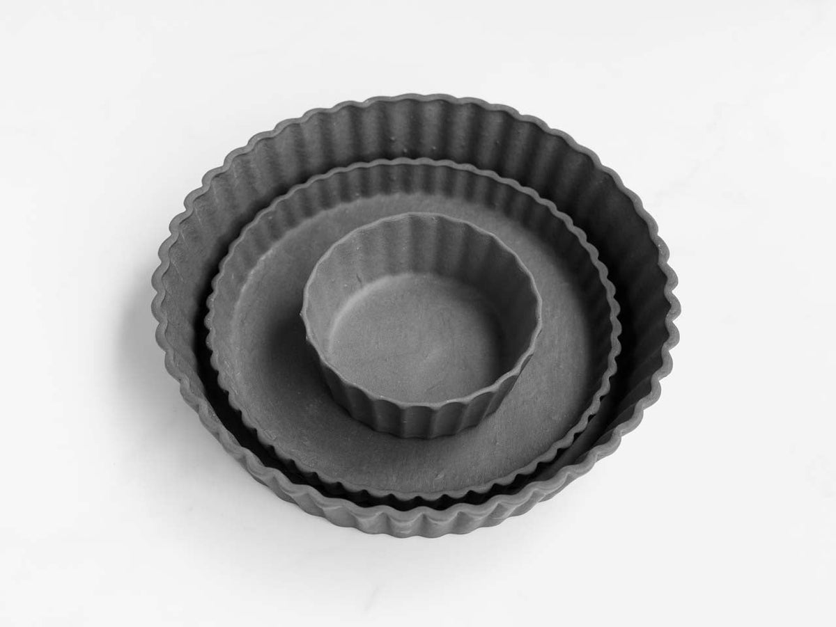 Grey Porcelain Cobbler Dish